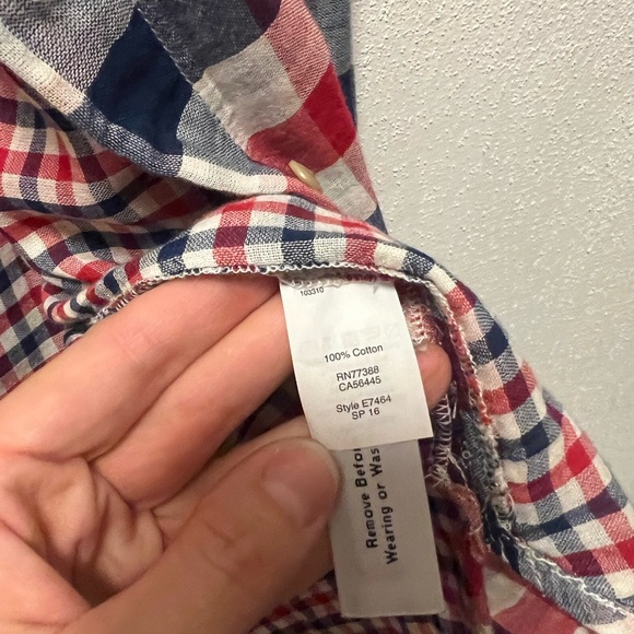 Plaid Button-Up Shirt - Picture 3 of 5